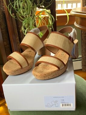 Aerosoles Camera Sand Raffia Sandals